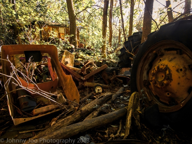 abandoned tractors