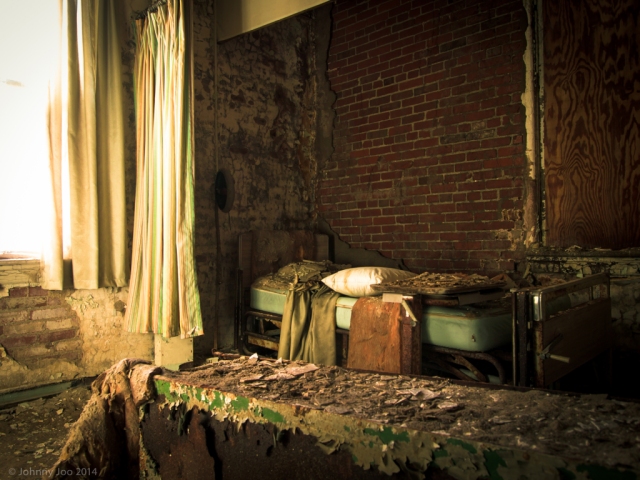 abandoned brownsville hospital bed