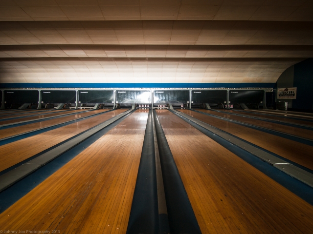 dusty dirty bowling alley lanes
