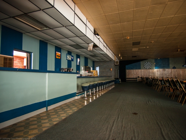 abandoned bowling alley