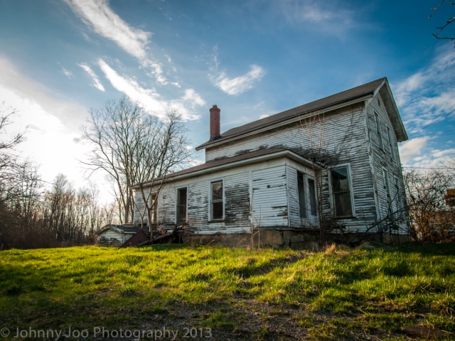 abandoned house on a hill in ohio