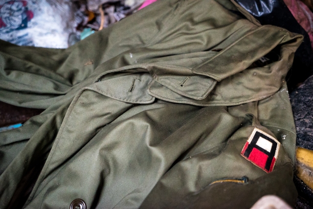 jacket with a patch