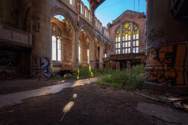 Abandoned Methodist Church Gary Indiana
