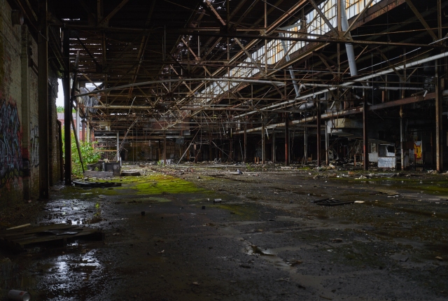 inside abandoned china factory