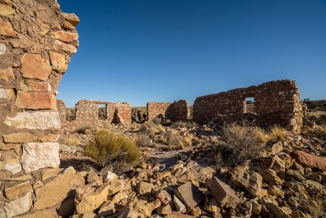 abandoned ghost town of two guns arizona